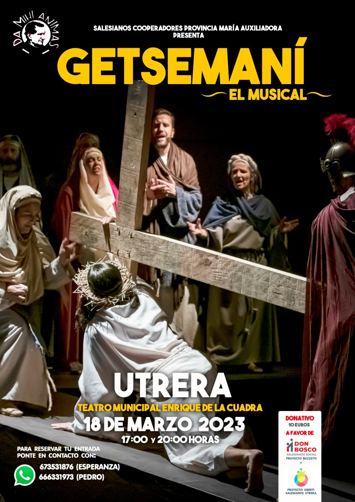 Los Salesianos realiza Getsemaní El musical a beneficio de la