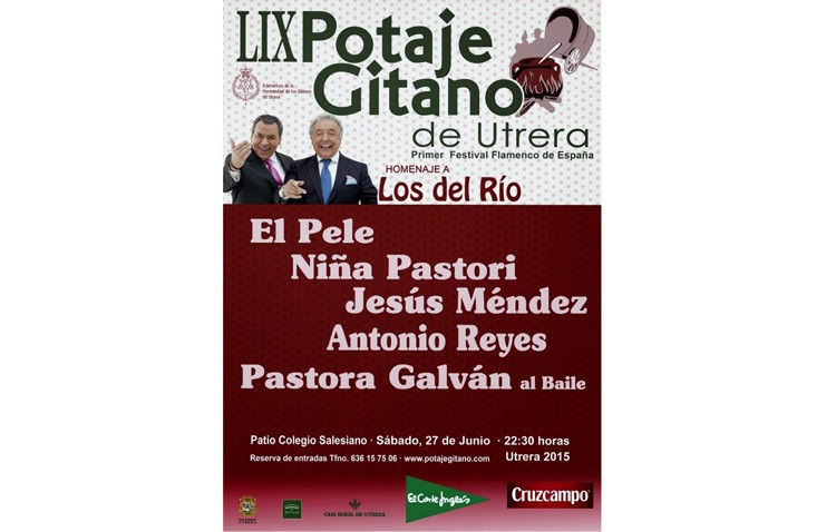 La LIX edición del Potaje Gitano de Utrera, homenajeará hoy a Los del Río