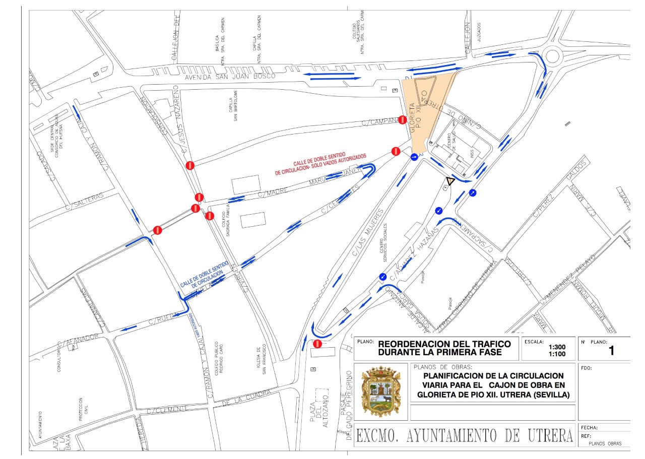 Consulta el plan especial de tráfico diseñado para las obras de la Glorieta de Pío XII