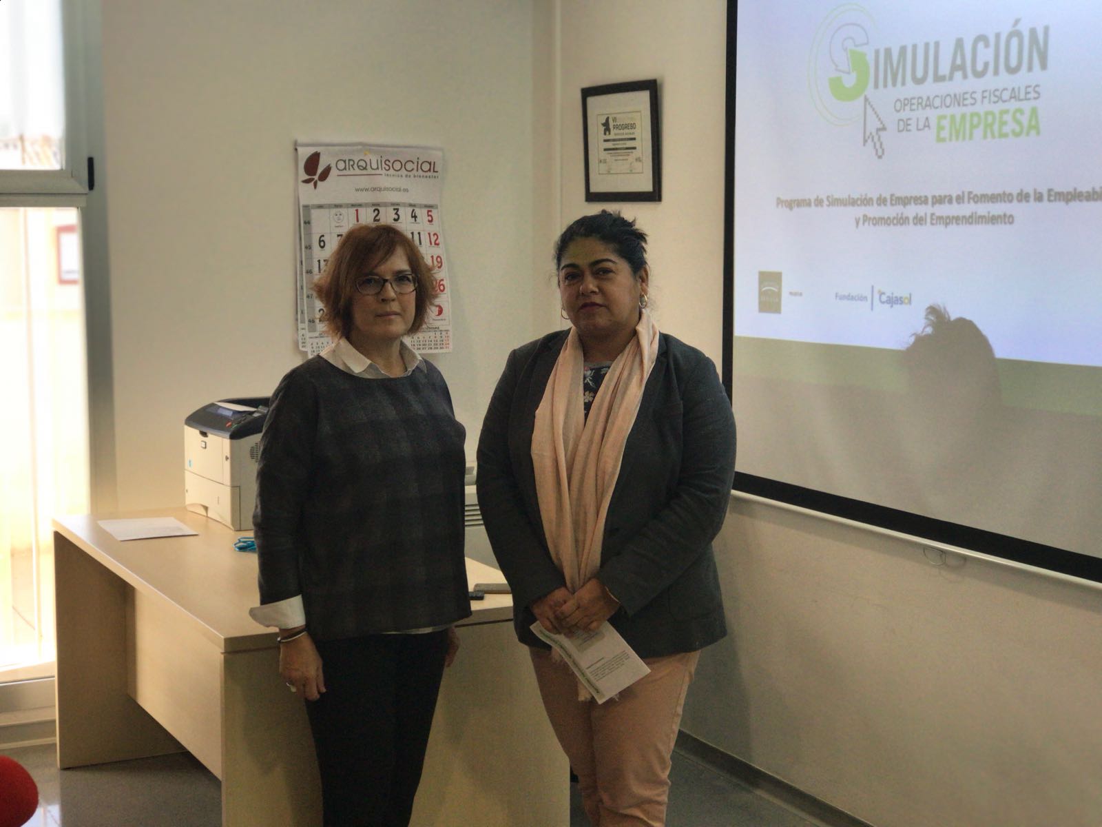 Carmen Suárez inaugura el programa de Simulación de Empresas