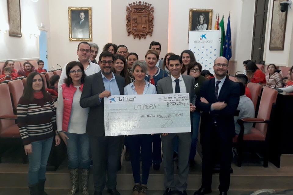 La Obra Social “la Caixa” destina 208.000 euros en ayudas a las asociaciones de Utrera en 2018
