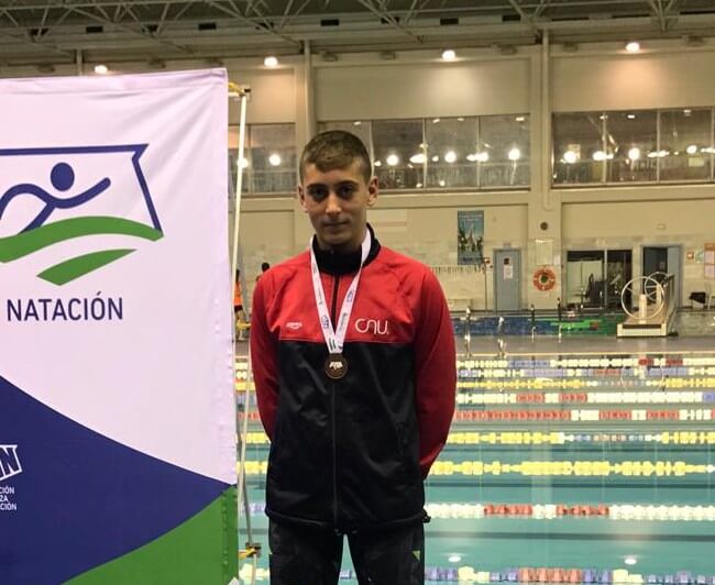 Jorge Pérez medalla de bronce en los campeonatos de Andalucía de invierno en categoría infantil