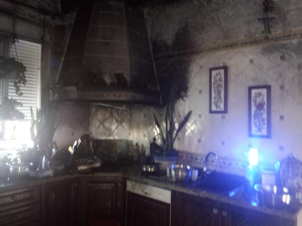 Incendiada una cocina en la Urbanización San Sebastián de Utrera
