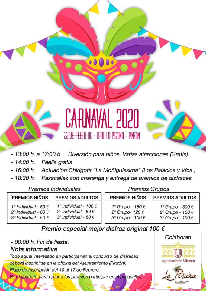 El carnaval en Pinzón se celebra el sábado 22 de febrero