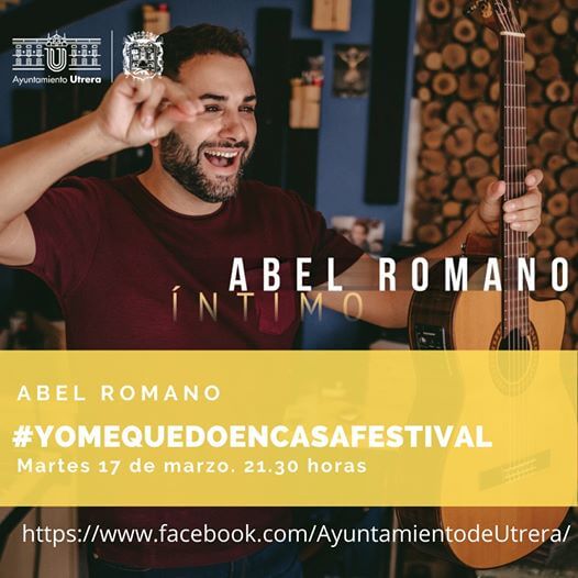 Abel Romano estrena el #YoMeQuedoEnCasaFestival hoy a las 21:30 en la página de Facebook del Ayuntamiento