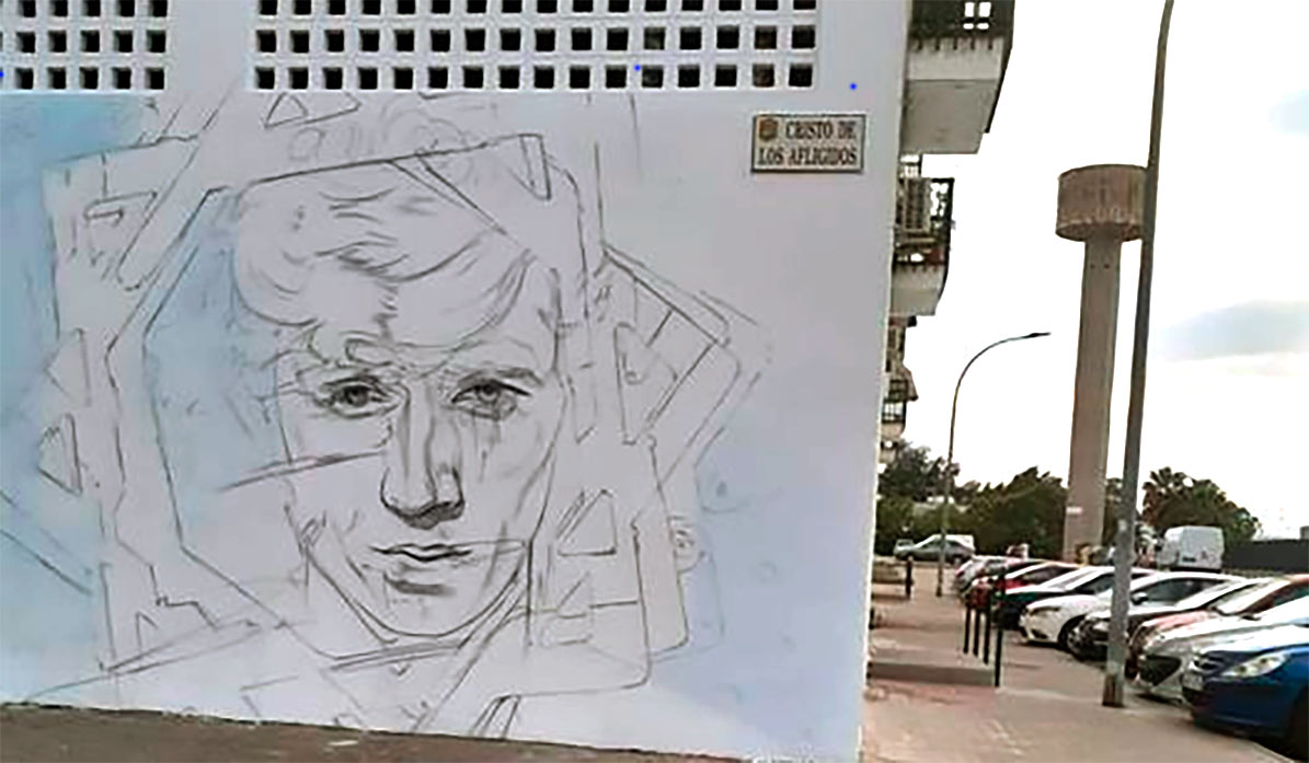 Bambino será recordado con un grafitti del artista urbano Man-o-Matic