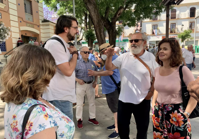La coalición Por Andalucía apoya las movilizaciones de Marea Blanca en Utrera y promete la «reversión de las privatizaciones»