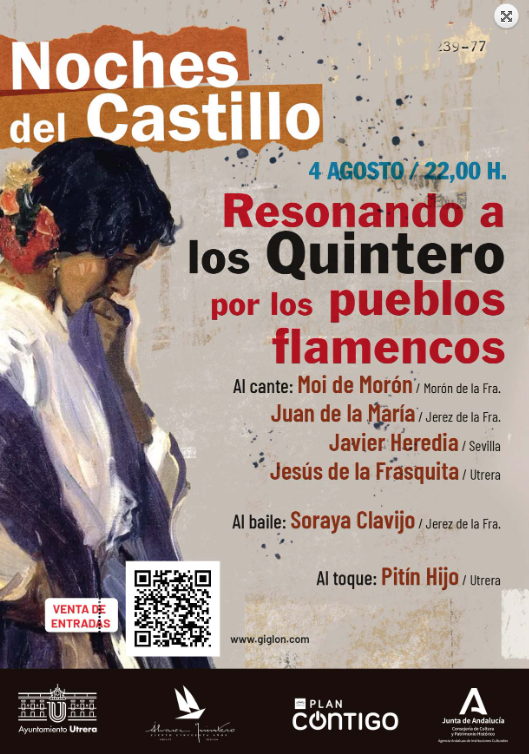 Espectáculo flamenco puramente utrerano este jueves en las «Noches del Castillo»