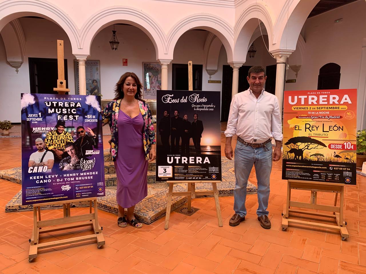 Carmen Cabra y Carmelo García presentan las actividades de la Plaza de Toros en septiembre