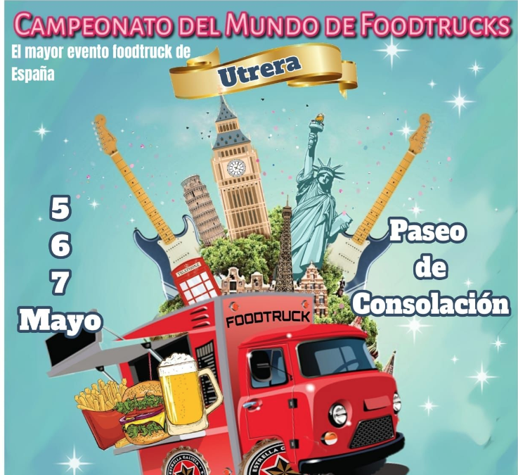 Un mercadillo y un campeonato mundial de Foodtrucks adornarán el Paseo de Consolación los días 5, 6 y 7 de mayo