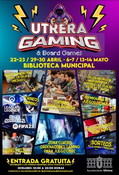 Última jornada «gaming» el 13 y 14 de mayo con actividades, juegos, talleres y muchos premios 