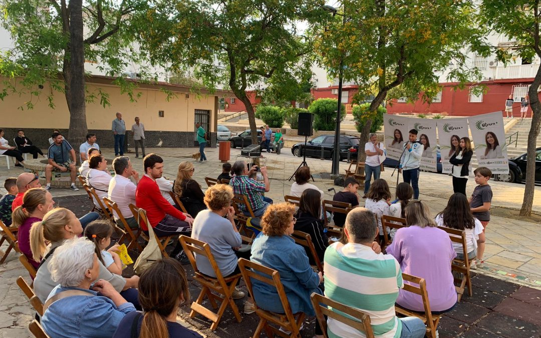 Nuevo mitin de campaña de Utrera+ en la Fontanilla para hablar de los problemas de la ciudadanía