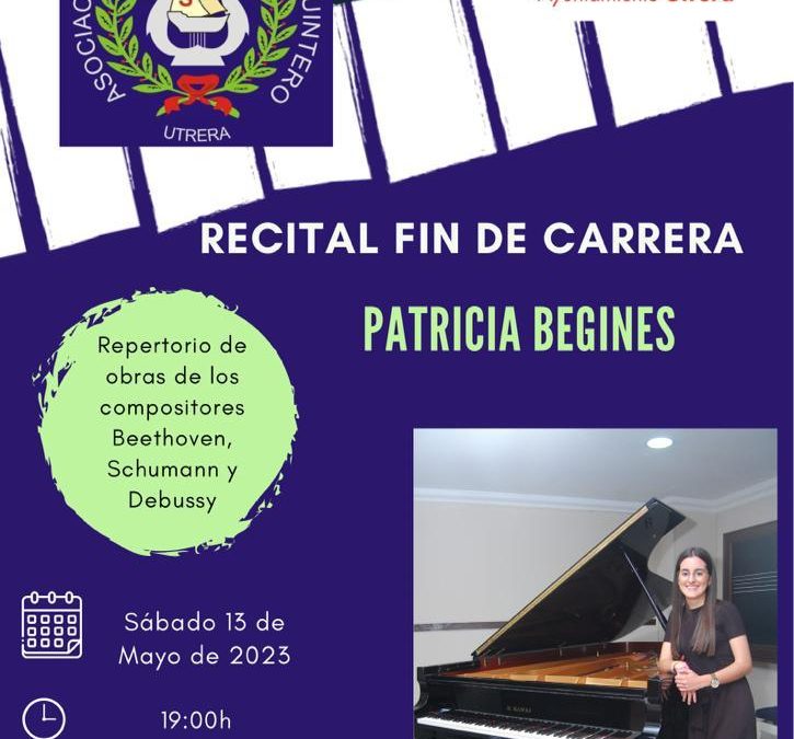 Recital de piano de Patricia Begines este sábado 13 de mayo en el Castillo de Utrera