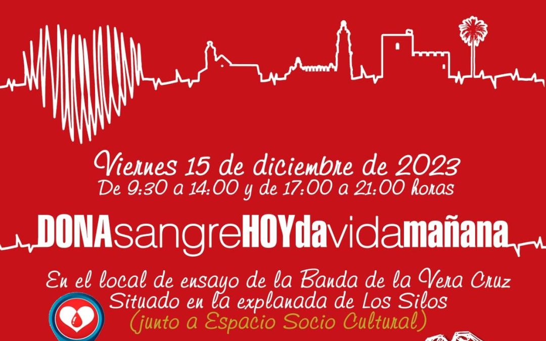 La Banda de Cornetas de Tambores Vera-Cruz de Utrera traerá su VI Maratón de Donación de Sangre el 15 de diciembre