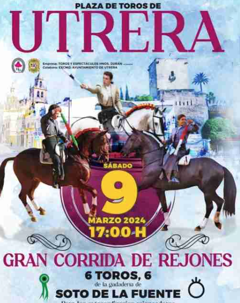 El torero Curro Durán y su hermano estrenan nueva empresa taurina en Utrera con una corrida de rejones