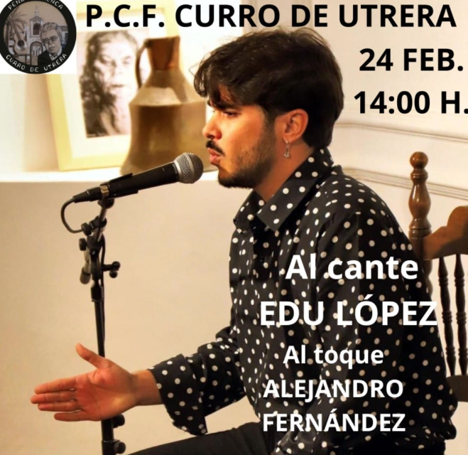 Nuevo concierto con entrada libre en la Peña Cultural Flamenca «Curro de Utrera» este 24 de febrero