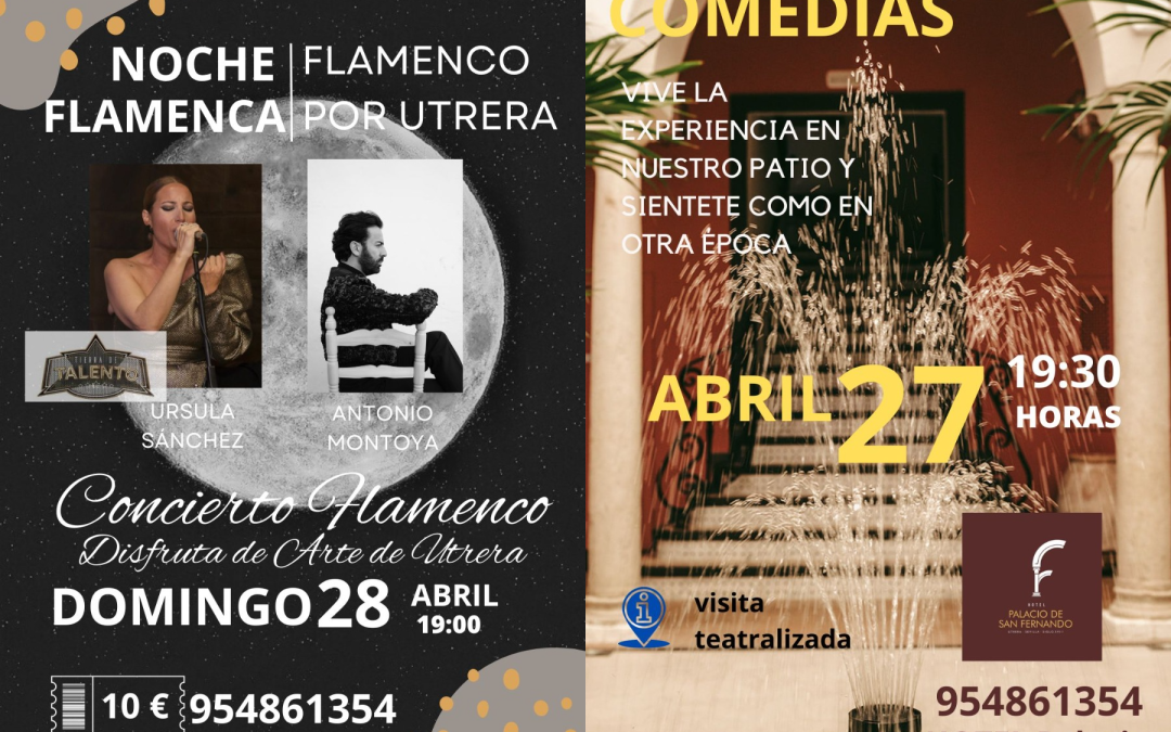 Teatro de Los Quintero y Noche Flamenca en el Hotel Palacio San Fernando en el fin de semana