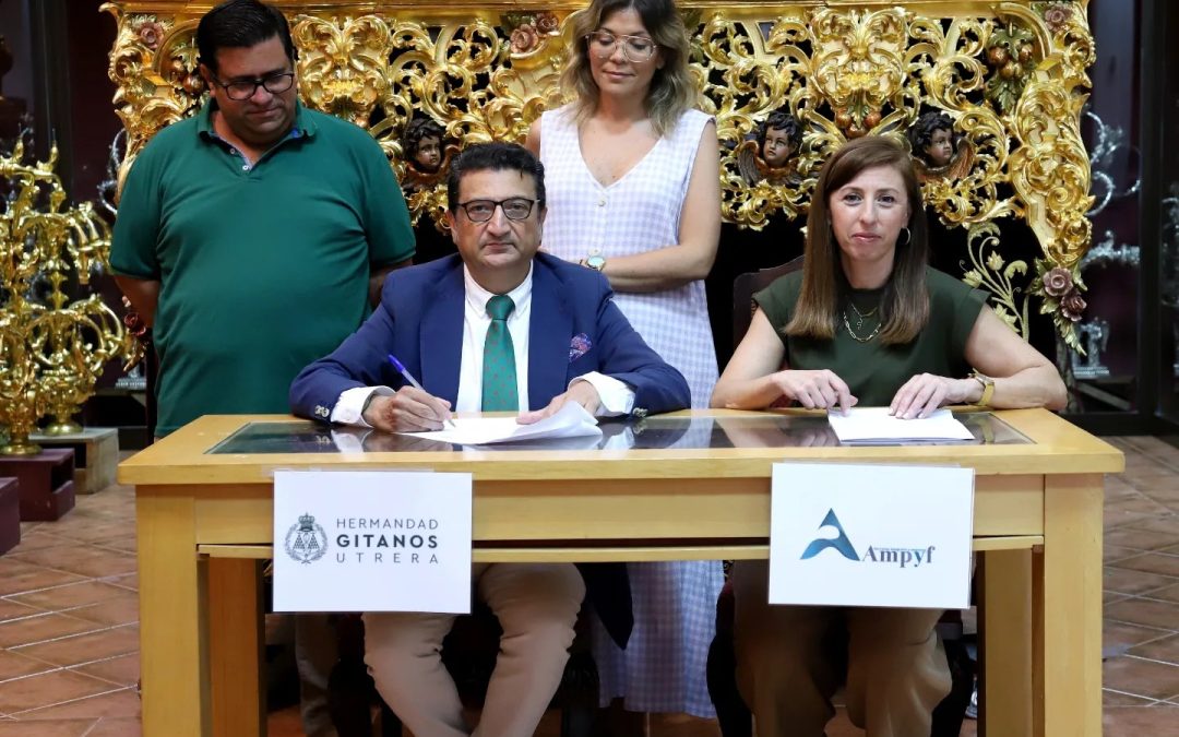La Hermandad de Los Gitanos de Utrera firma un acuerdo con la consultora AMPYF para la Protección de Datos de sus hermanos