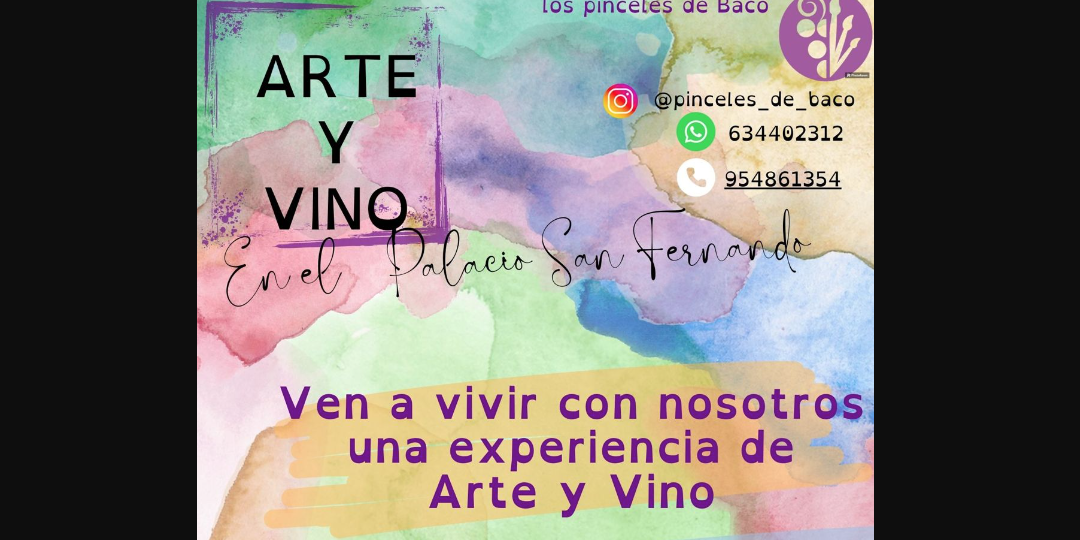 Vuelve la fusión de «arte y vino» con la empresa utrerana ‘Pinceles de Baco’ el 5 de mayo