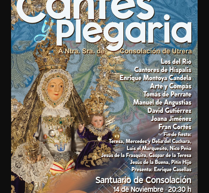 Concierto de Cantes y Plegarias a Ntra. Sra. de Consolación de Utrera este jueves