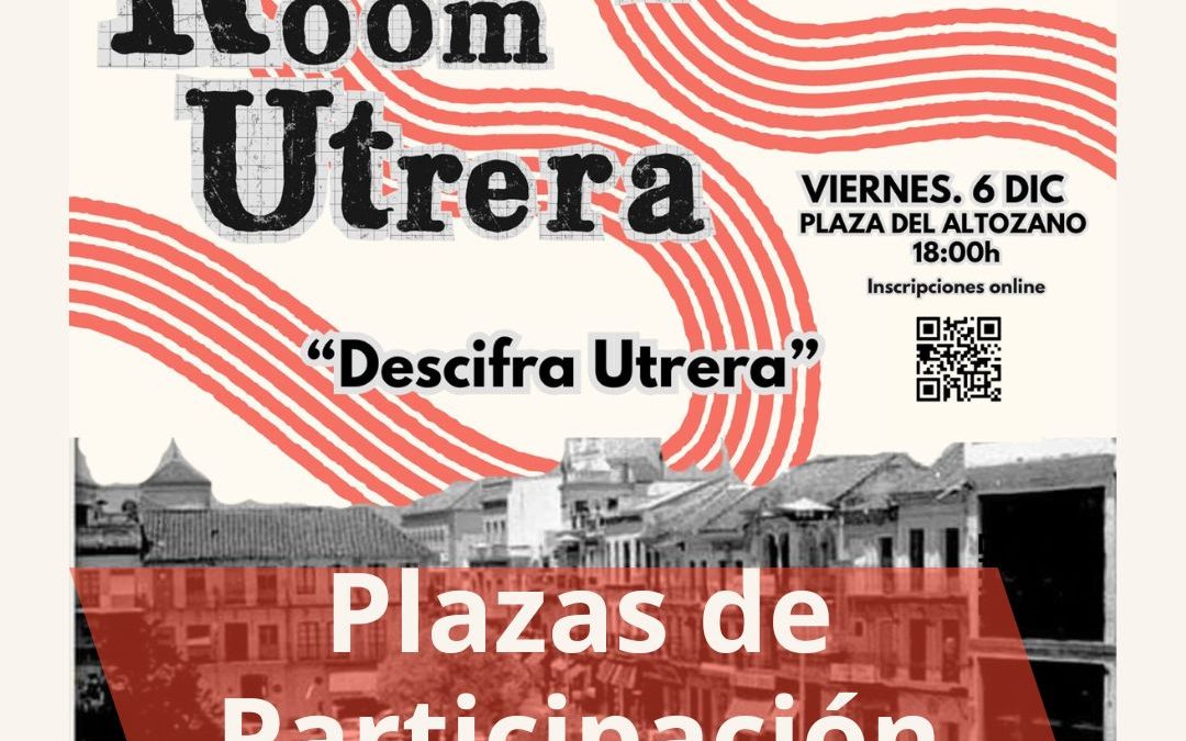 Agotadas las plazas para realizar el ‘Escape Room: Descifra Utrera’ el 6 de diciembre