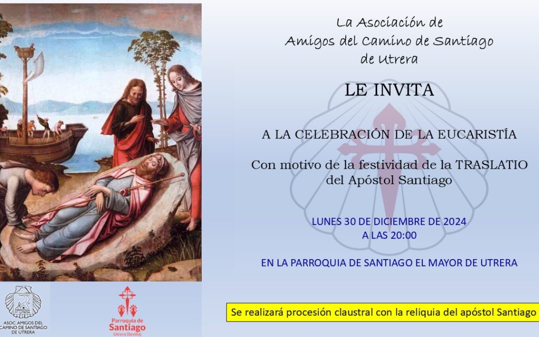 La Asociación de Amigos del Camino de Santiago de Utrera celebra una Eucaristía especial el 30 de diciembre