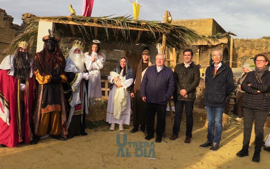 El X Belén Viviente de la Hermandad de la Quinta Angustia abre sus puertas en el Castillo de Utrera [vídeo y galería]