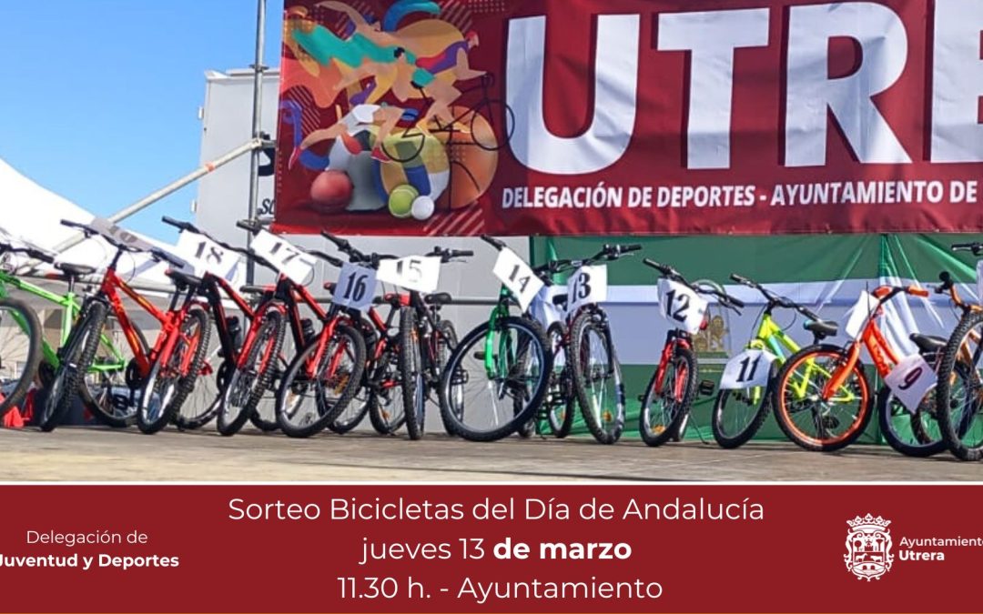 El sorteo del XLI Paseo en Bicicleta de Utrera se celebrará el 13 de marzo