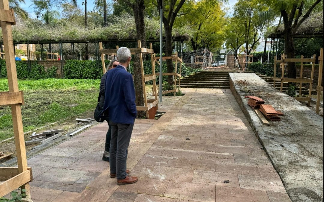 La lluvia ralentiza las obras del Parque La Vereda pero continuarán con el recinto cerrado al público