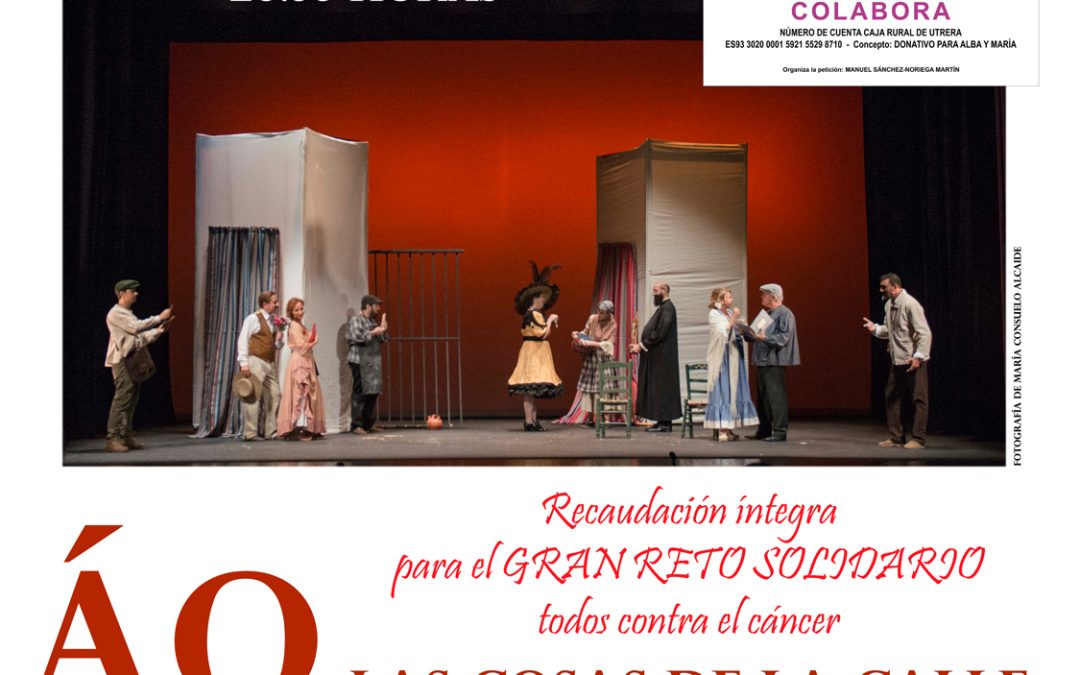 Guate Teatro llevará «ÁQ: Las cosas de la calle» al colegio Salesianos de forma solidaria contra el cáncer infantil