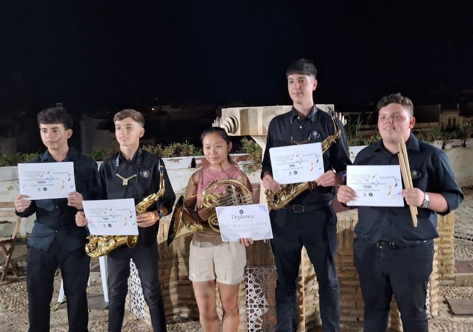 Cinco ganadores en la fase final del I Concurso Provincial de Jóvenes Intérpretes de la banda Álvarez Quintero