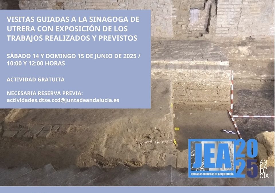Visitas guiadas por la Sinagoga de Utrera en el programa «Abierto por excavación» el 14 y 15 de junio