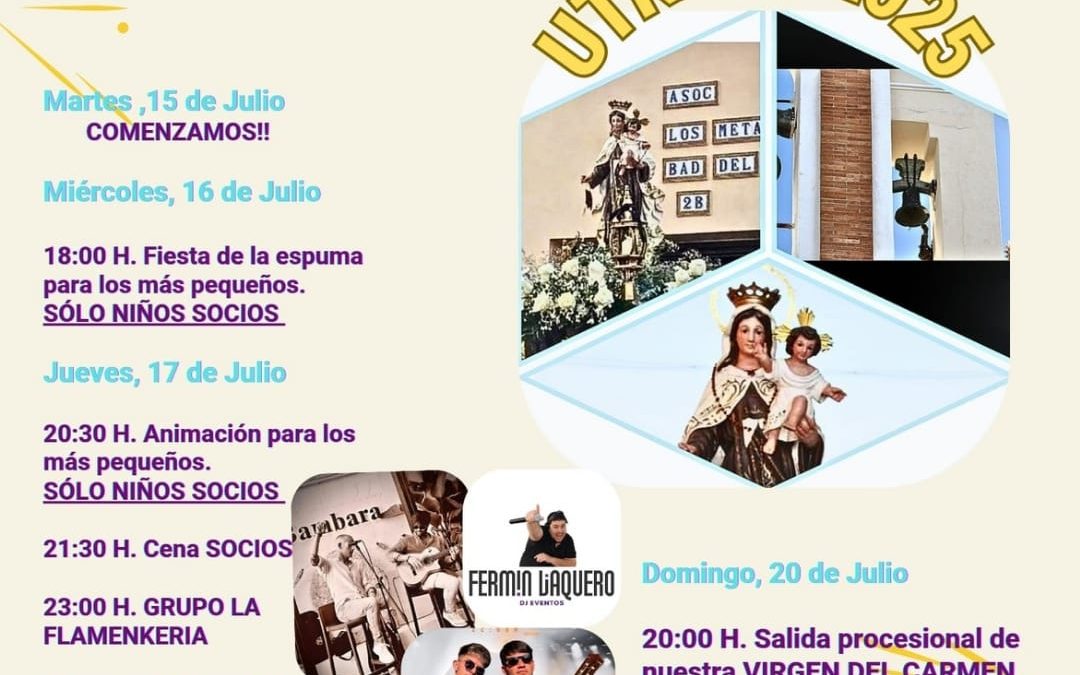 La Barriada del Carmen celebrará su tradicional verbena con diversas actividades