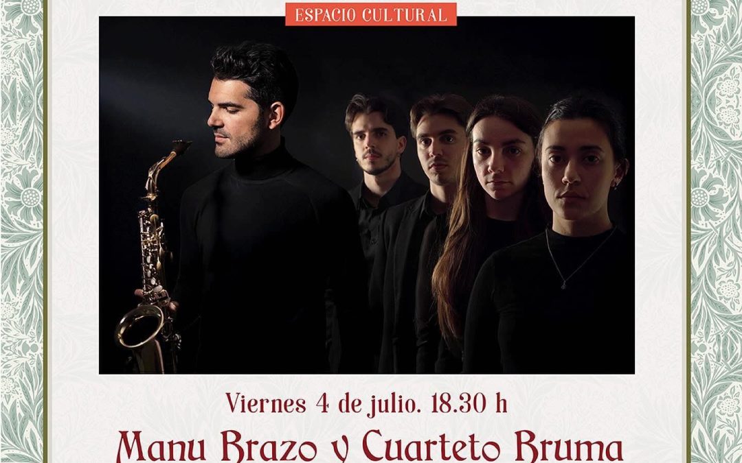 El saxofonista utrerano Manu Brazo actúa hoy en La Rioja con el Cuarteto Bruma