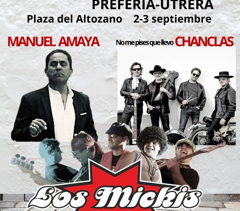Los Mickis, Manuel Amaya y «No me pises que llevo chanclas» amenizarán la preferia en el Altozano