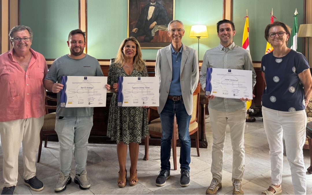 Tres empresas de Utrera reciben el distintivo SICTED por su compromiso con la calidad turística