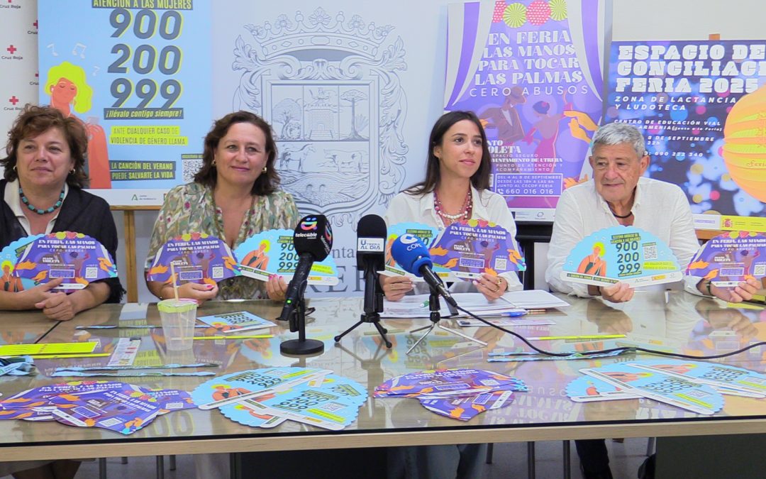 Utrera refuerza la seguridad y la conciliación familiar en la Feria 2025 con puntos violetas [vídeo]