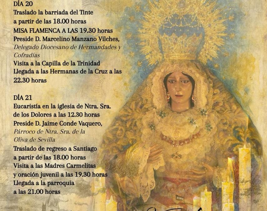 La Virgen de la Esperanza visitará el barrio de El Tinte este fin de semana con una «misa flamenca»
