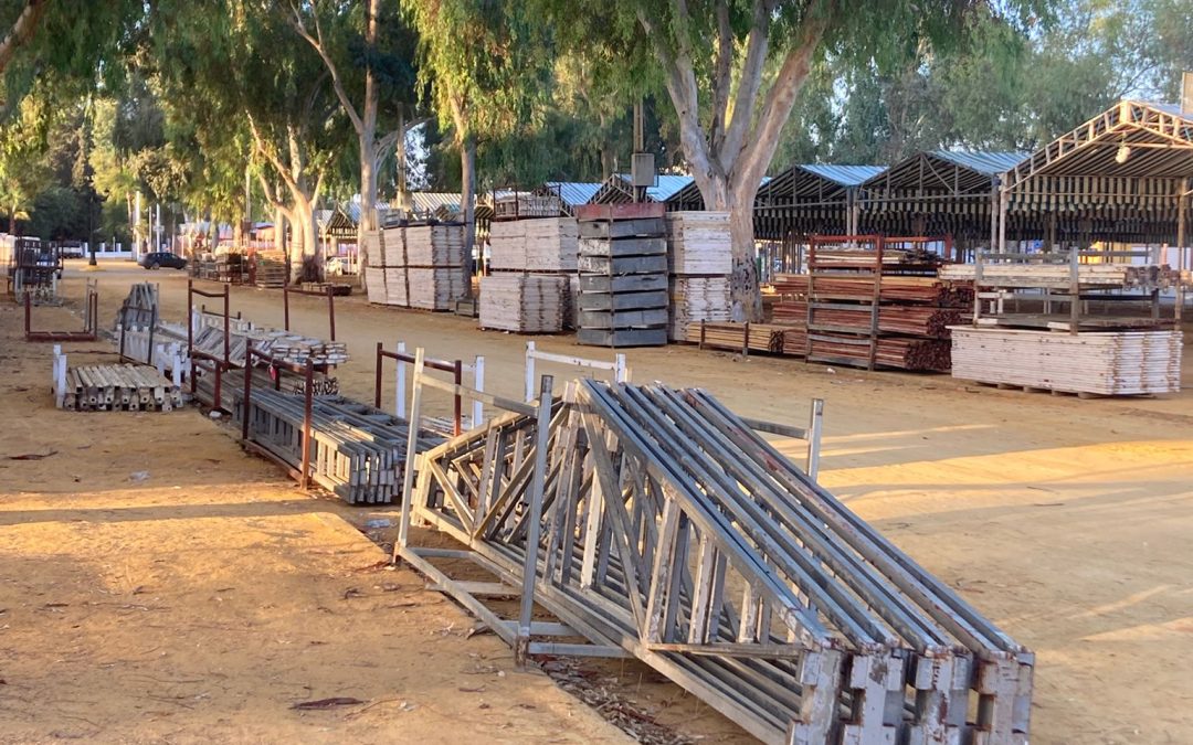 El PSOE de Utrera asegura que los escolares del centro Al-Ándalus están en riesgo por el desmontaje de la feria