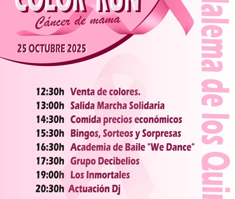 Guadalema de Los Quintero celebra el Día Internacional Contra el Cáncer de Mama con una marcha solidaria
