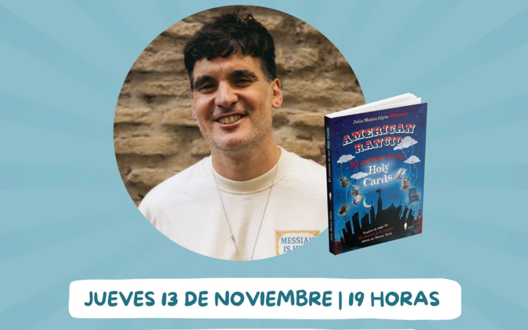 El escritor Julio Muñoz “Rancio” presenta su nueva novela ‘El asesino de las Holy Cards’ en la Biblioteca de Utrera