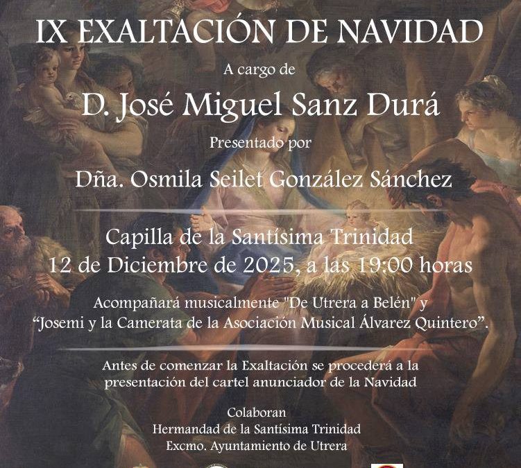La Asociación de Belenistas de Utrera «El Nacimiento» designa a José Miguel Sanz como exaltador de la Navidad