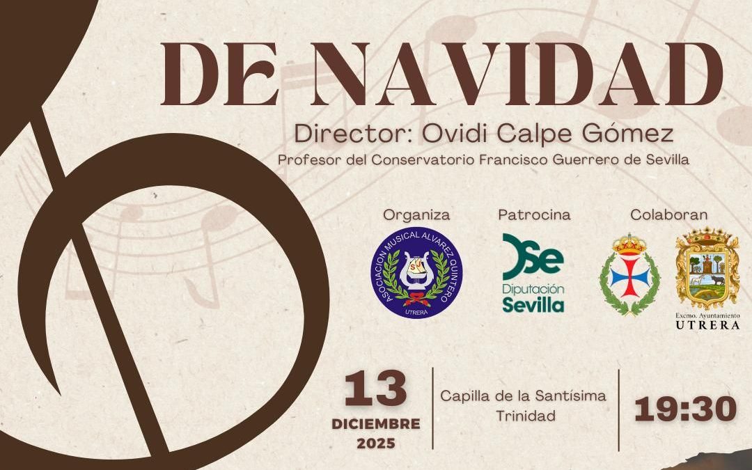 Concierto de Navidad de la Asociación Musical Álvarez Quintero en la Capilla de la Trinidad de Utrera