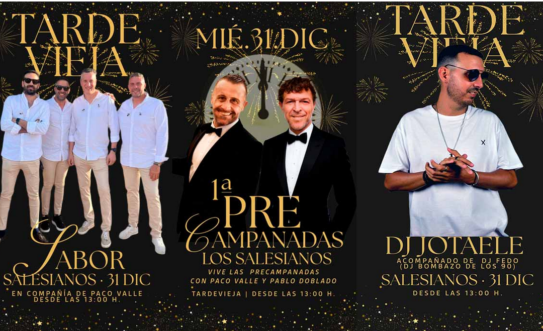 El utrerano Paco Valle nos trae las 1ª Pre-Campanadas de la localidad en el patio de Los Salesianos
