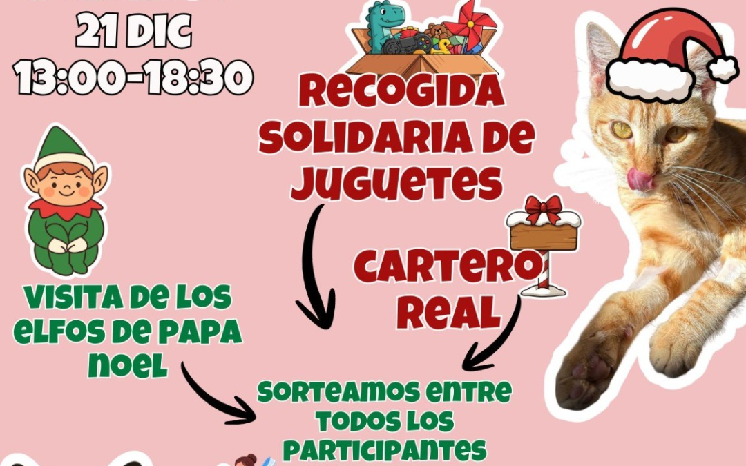 La Asociación «Sonrisas Peludas» organiza una ‘Navidad michicana’ este domingo 21 de diciembre