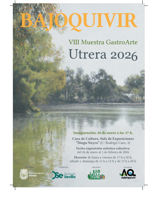 Utrera recibe la exposición colectiva “Bajoquivir” este lunes 26 de enero