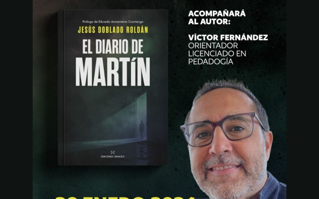 El escritor utrerano Jesús Doblado presenta este jueves su nueva novela «El Diario de Martín»