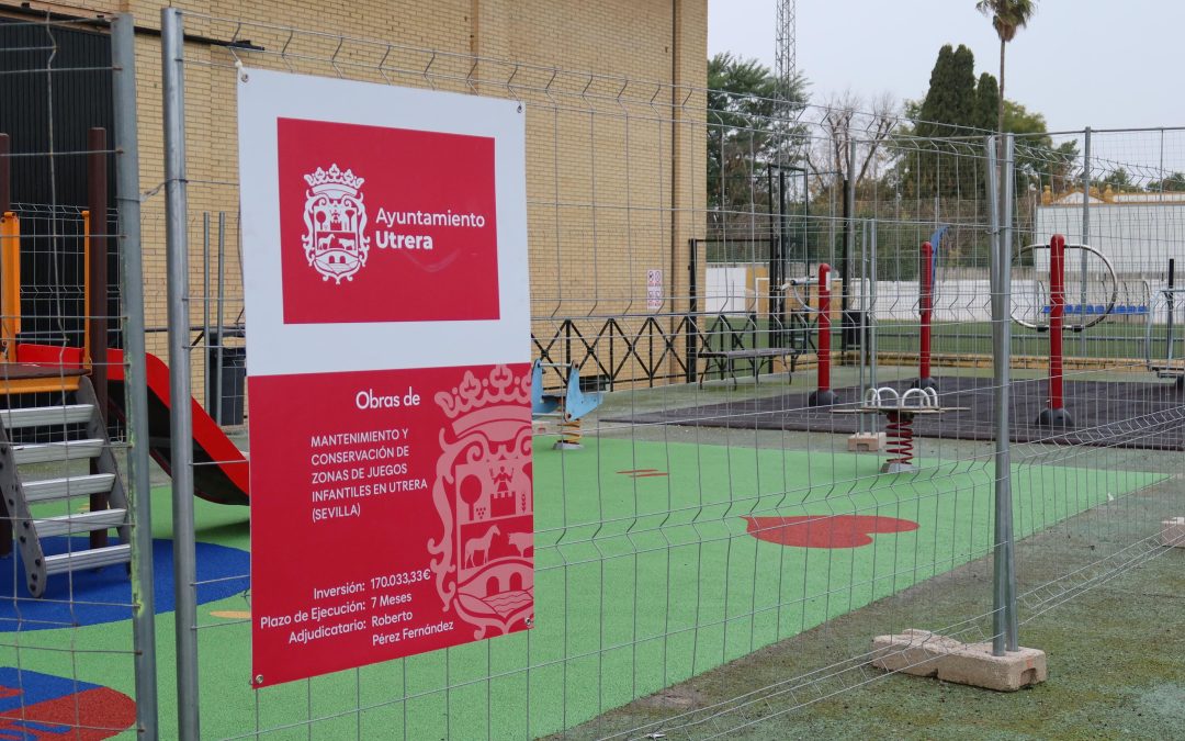 Comienzan las obras de mejora Integral de once zonas de juegos infantiles del municipio