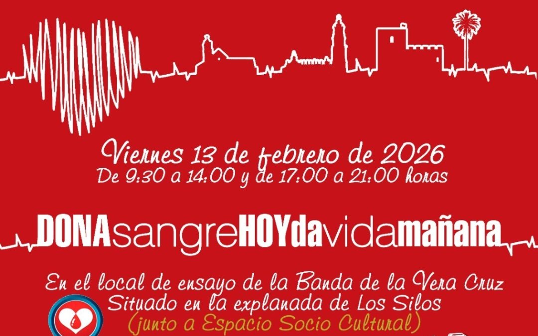 Últimos preparativos para el VIII Maratón de Donación de Sangre de la Banda de la Vera-Cruz de Utrera