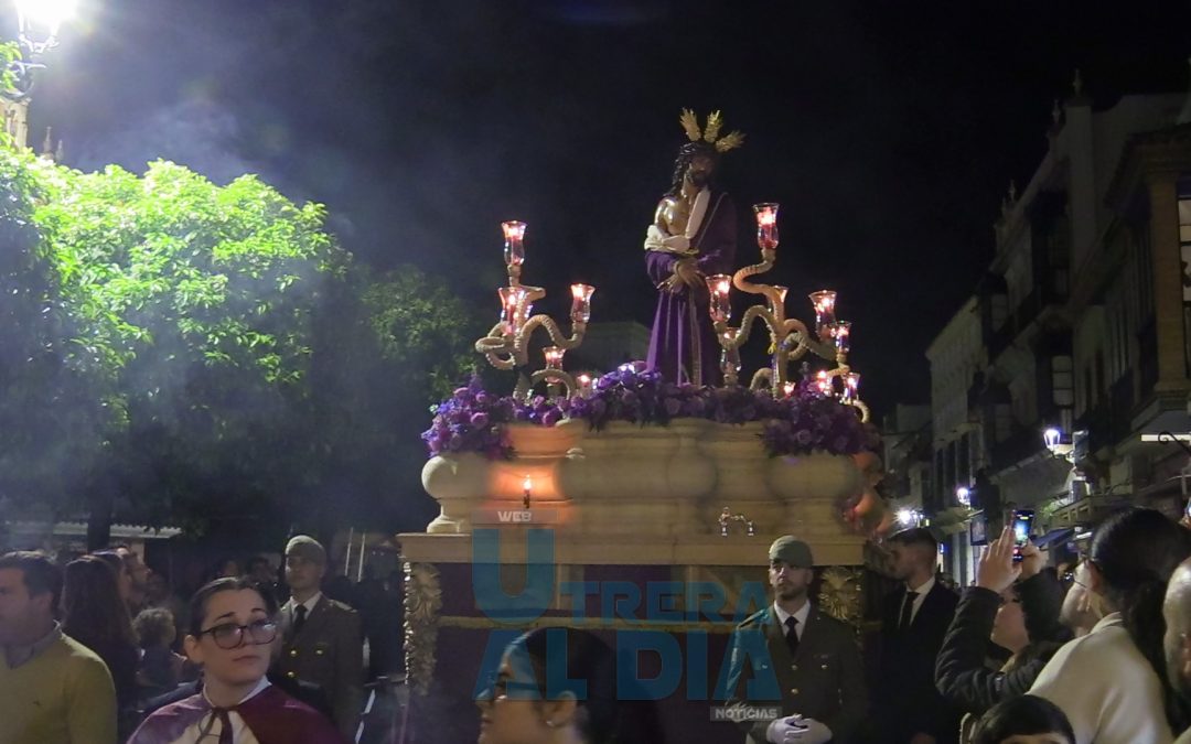 La Asociación de Fieles Ntro Padre Jesús Cautivo Despojado recorrió Utrera este sábado (vídeo)